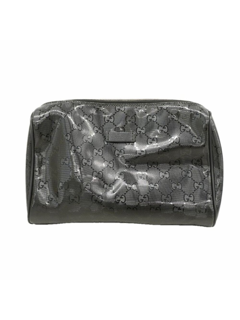 Gucci Pouch GG Supreme Black Silver